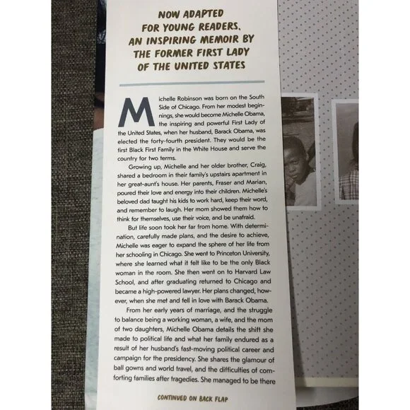 Becoming: Adapted for Young Readers by Michelle Obama (2021, Hardcover) - Picture 3 of 4